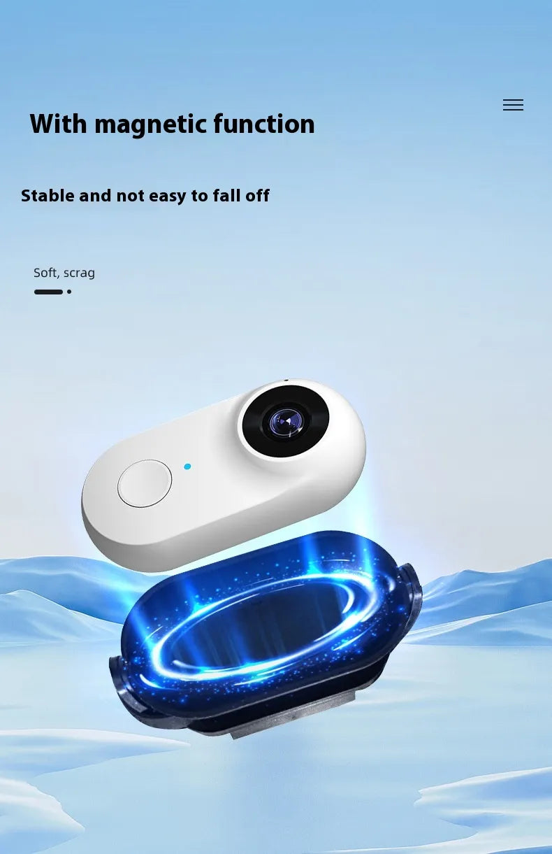 Pet Recorder HD Mini Camera - Magnetic Suction Design - Home and Outdoor Monitoring - Limited Time Discount