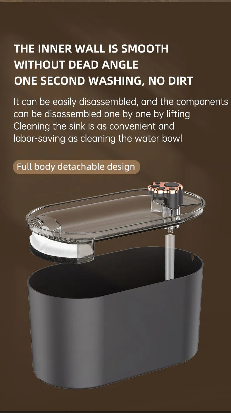Cat Water Fountain - Modern Design - Ideal for Dogs and Cats - Keep Your Pets Hydrated with Ease