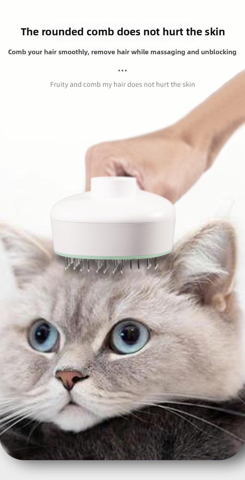 Automatic De-shedding Comb - Ergonomic Design for Pet Cleaning and Grooming