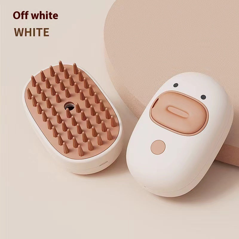 Pet Spray Massage Comb - Cute Small Yellow Duck Design for Grooming All Cats and Dogs
