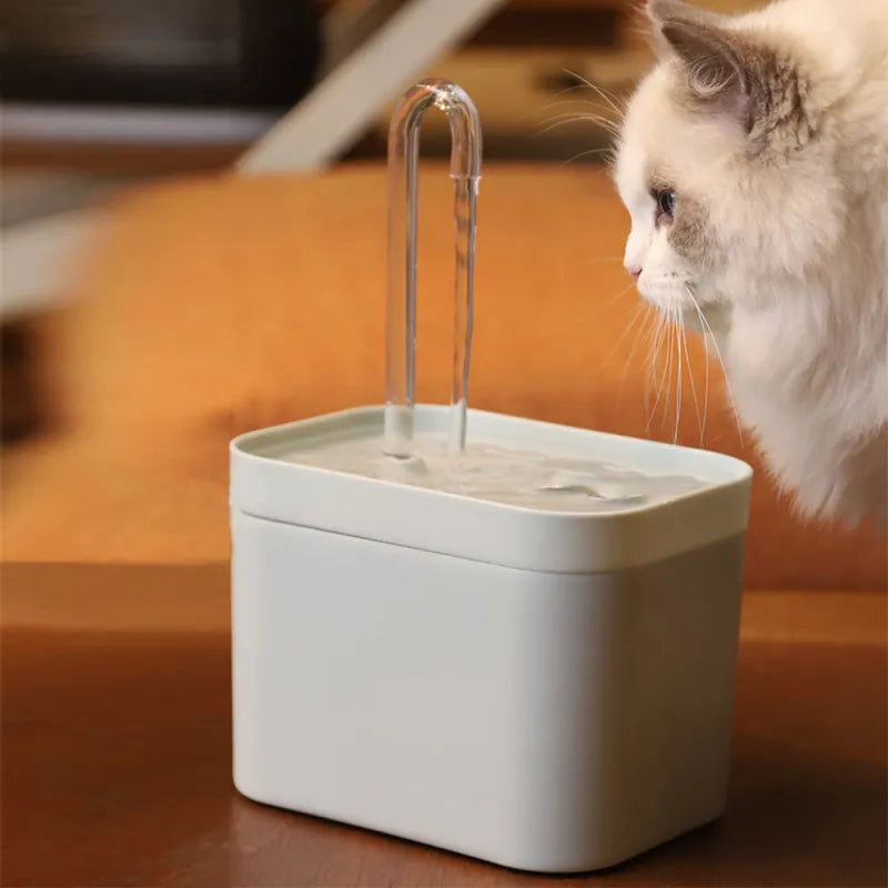 Automatic Cat Water Fountain - Modern Design - Ideal for Cats - Keep Your Pets Hydrated with Quiet Filtration