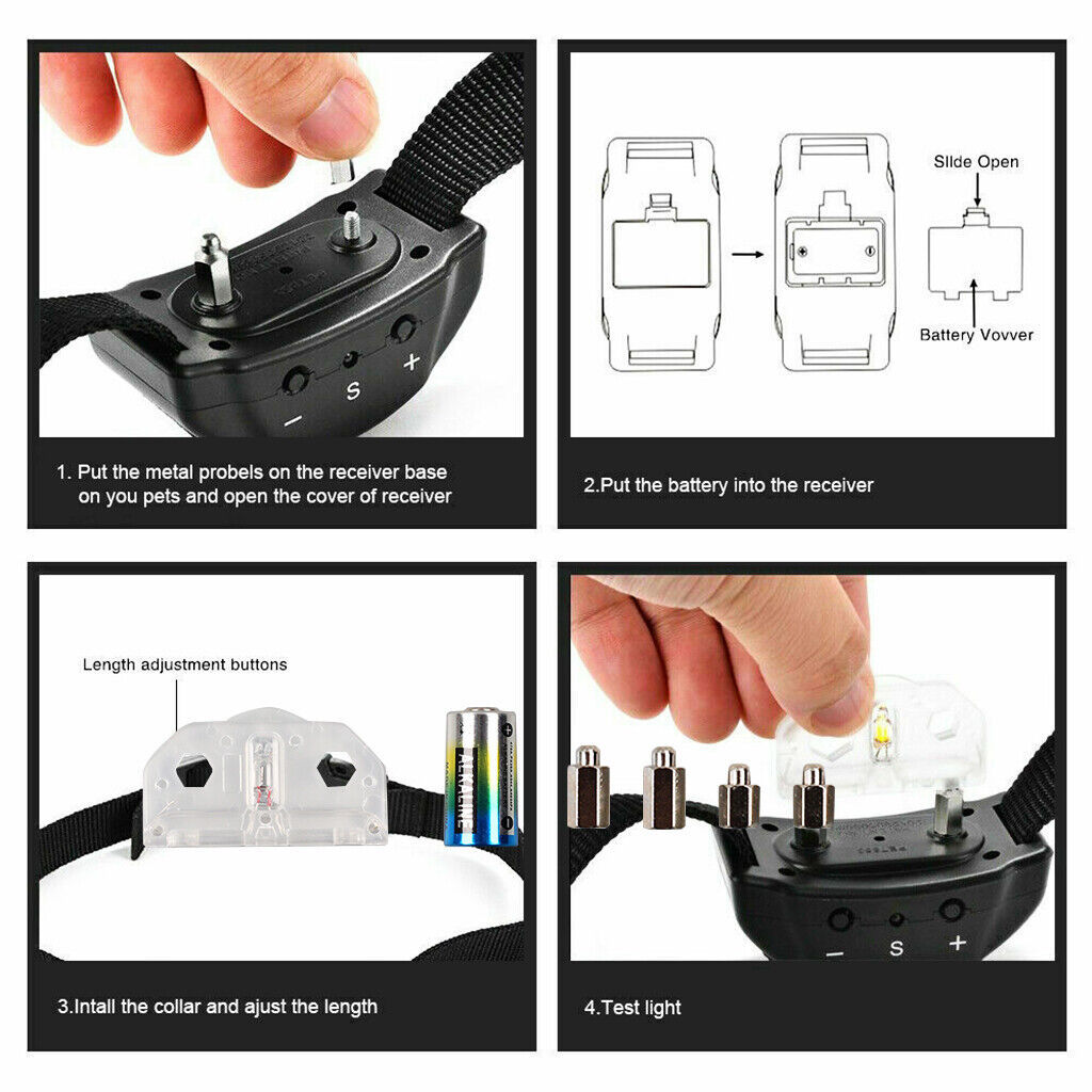 Electric Anti-Bark Dog Training Collar - E-Collar for Bark Control and Behavior Management
