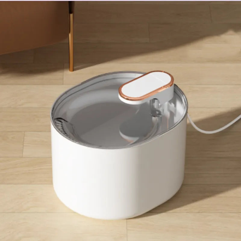 Automatic Pet Water Fountain - Sleek Design - Ideal for Cats and Dogs - Quiet Operation for Peaceful Hydration