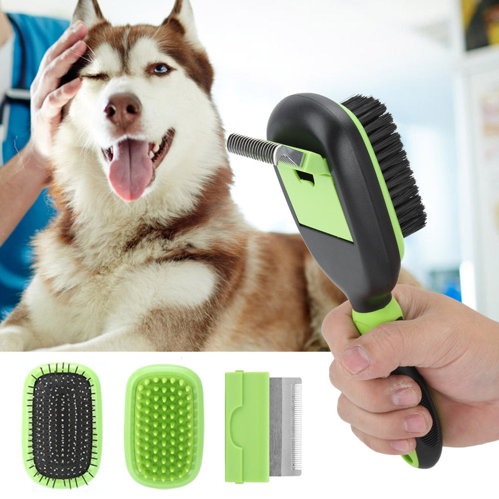 5-in-1 Pet Cleaning and Grooming Comb Set - Comprehensive Grooming Solution for Dogs and Cats