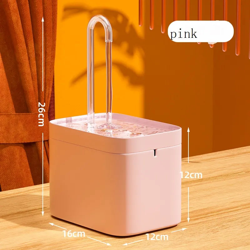 Automatic Cat Water Fountain - Modern Design - Ideal for Cats - Keep Your Pets Hydrated with Quiet Filtration