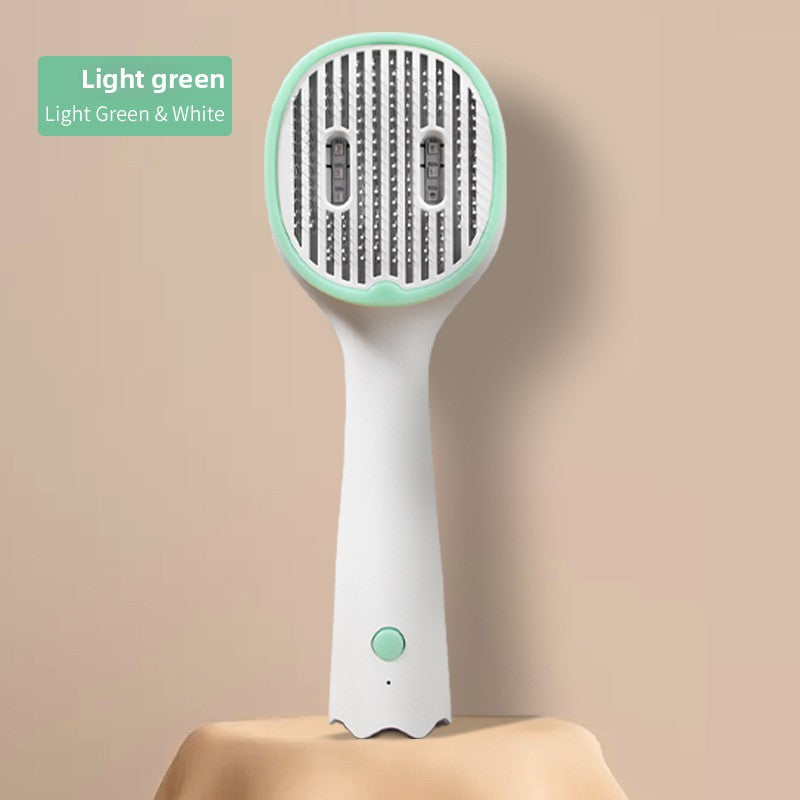 Automatic De-shedding Comb - Ergonomic Design for Pet Cleaning and Grooming