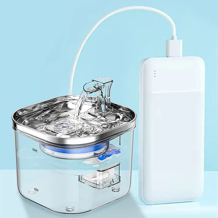 Automatic Water Dispenser - Stainless Steel Design - Ideal for Cats and Dogs - Keep Your Pets Hydrated Effortlessly