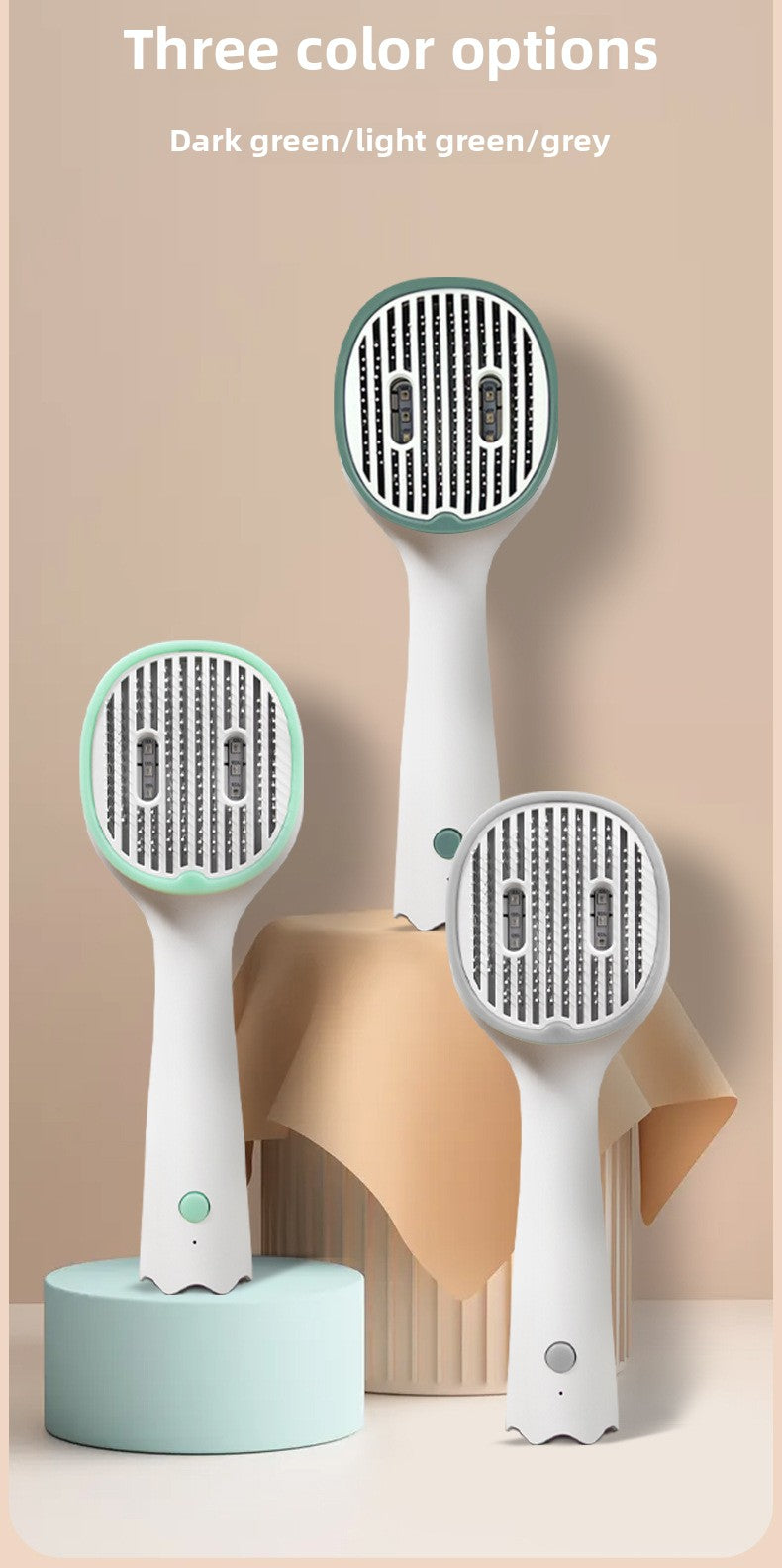 Automatic De-shedding Comb - Ergonomic Design for Pet Cleaning and Grooming