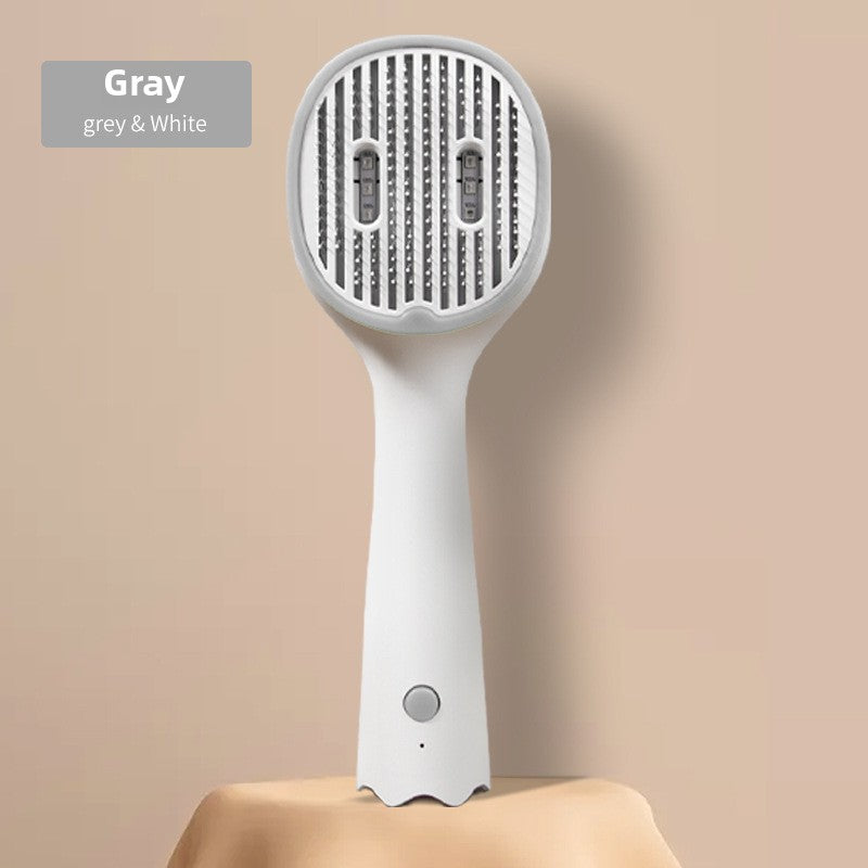 Automatic De-shedding Comb - Ergonomic Design for Pet Cleaning and Grooming