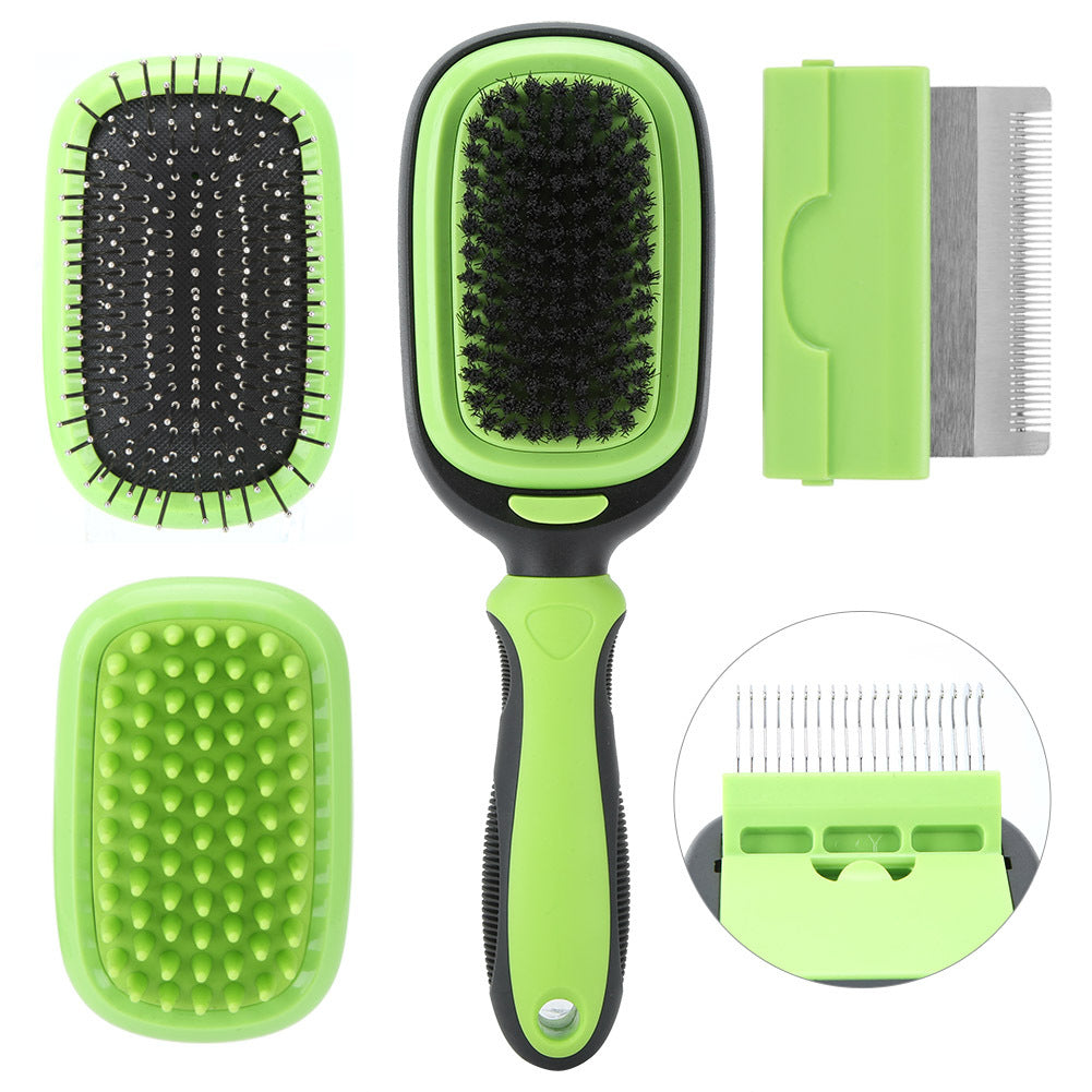 5-in-1 Pet Cleaning and Grooming Comb Set - Comprehensive Grooming Solution for Dogs and Cats