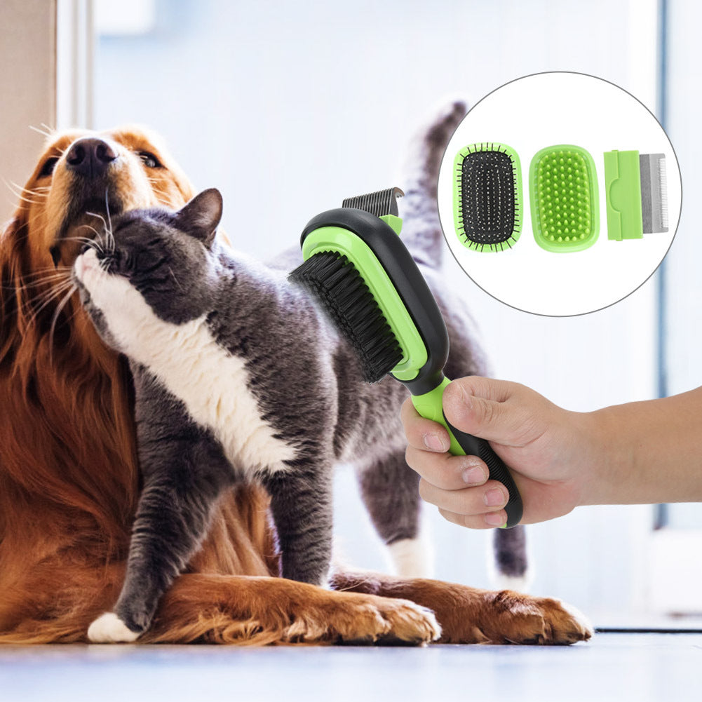 5-in-1 Pet Cleaning and Grooming Comb Set - Comprehensive Grooming Solution for Dogs and Cats