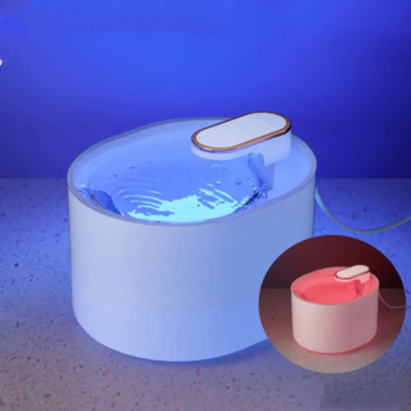 Automatic Pet Water Fountain - Sleek Design - Ideal for Cats and Dogs - Quiet Operation for Peaceful Hydration