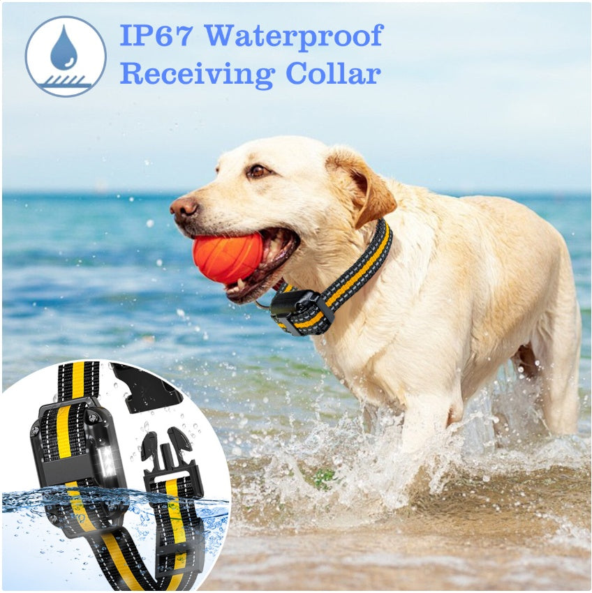 ElDog Rechargeable Waterproof Pet Training Collar - Electric Shock Anti-Bark System with 800m Range