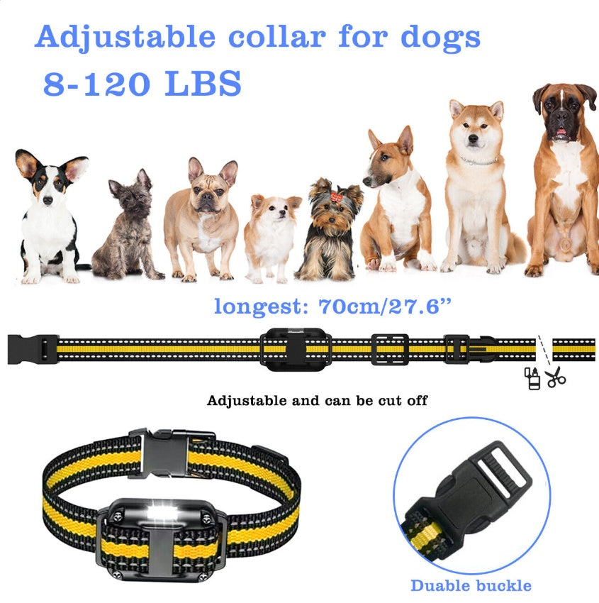 ElDog Rechargeable Waterproof Pet Training Collar - Electric Shock Anti-Bark System with 800m Range