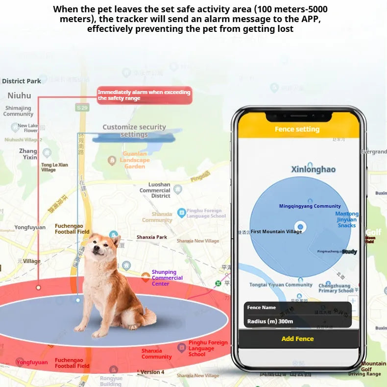 G12 Pet GPS Locator - Compact & Smart Design - Perfect for Cats and Dogs - Keep Your Pets Safe and Secure!