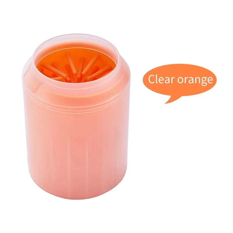 Soft Silicone Pet Foot Wash Cup | Cat & Dog Foot Cleaner | Portable Massage Bath Cleaning Tool with Dog Shampoo Brush