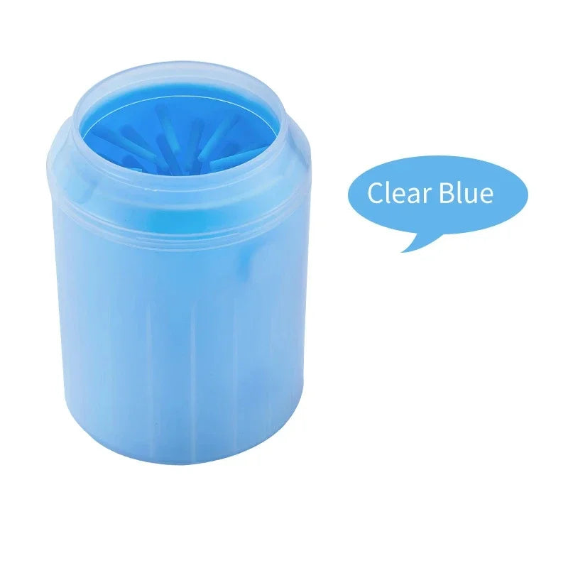 Soft Silicone Pet Foot Wash Cup | Cat & Dog Foot Cleaner | Portable Massage Bath Cleaning Tool with Dog Shampoo Brush