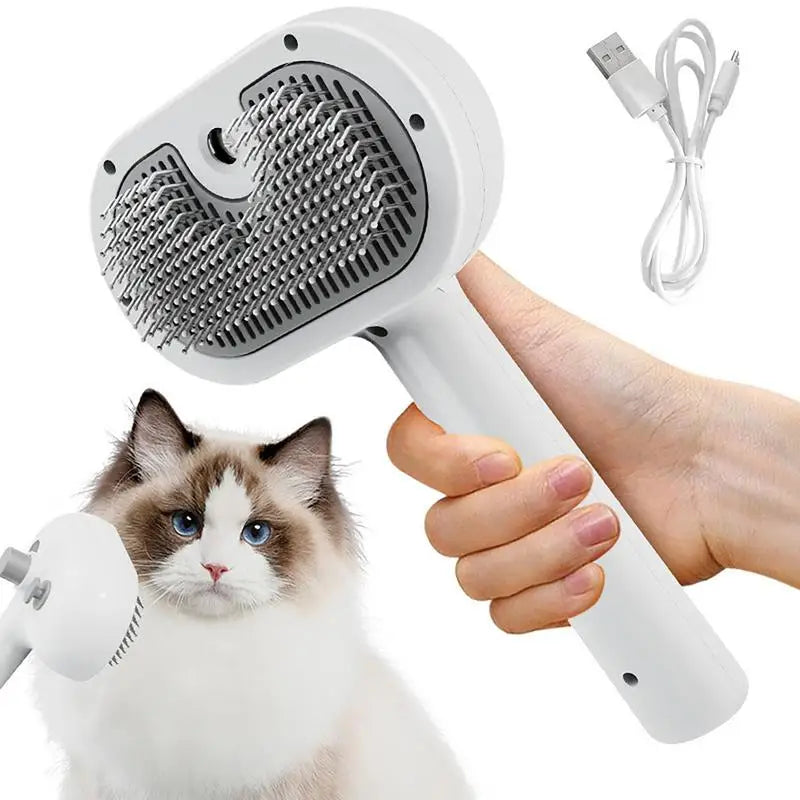 Self-Cleaning Animal Hair Remover Brush for Dogs and Cats - Efficient Grooming Tool for Effortlessly Removing Pet Hair at Home
