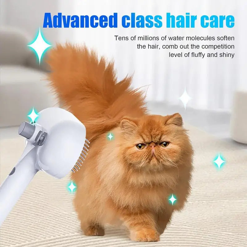 Self-Cleaning Animal Hair Remover Brush for Dogs and Cats - Efficient Grooming Tool for Effortlessly Removing Pet Hair at Home