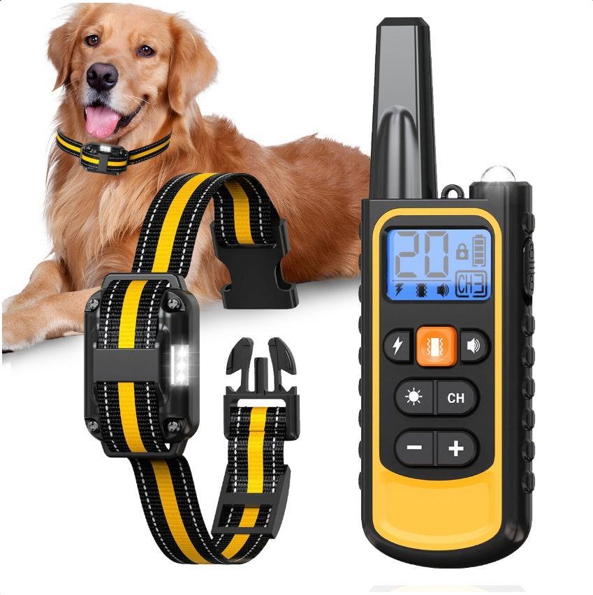 ElDog Rechargeable Waterproof Pet Training Collar - Electric Shock Anti-Bark System with 800m Range