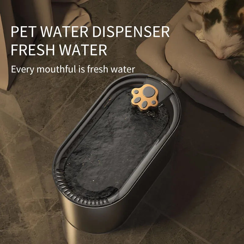 Cat Water Fountain - Modern Design - Ideal for Dogs and Cats - Keep Your Pets Hydrated with Ease