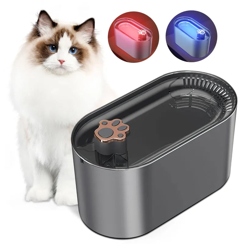 Cat Water Fountain - Modern Design - Ideal for Dogs and Cats - Keep Your Pets Hydrated with Ease