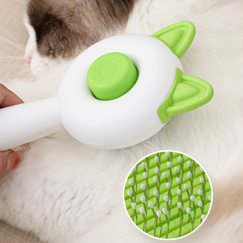 Self-Cleaning Pet Brush for Dogs and Cats - Innovative Grooming Tool for Effortless Pet Maintenance