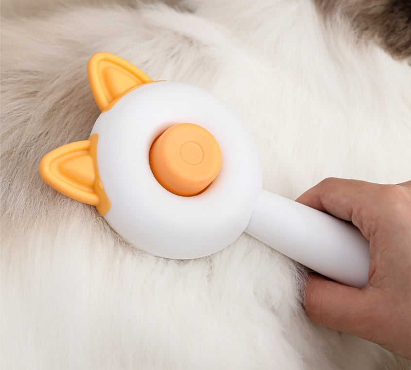 Self-Cleaning Pet Brush for Dogs and Cats - Innovative Grooming Tool for Effortless Pet Maintenance