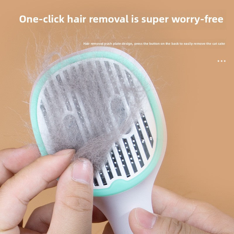 Automatic De-shedding Comb - Ergonomic Design for Pet Cleaning and Grooming