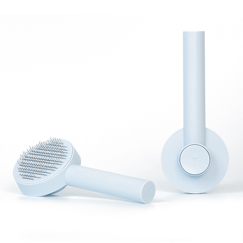 Pet Needle Comb Hair Remover Brush - Self-Cleaning Grooming Tool for Dogs and Cats