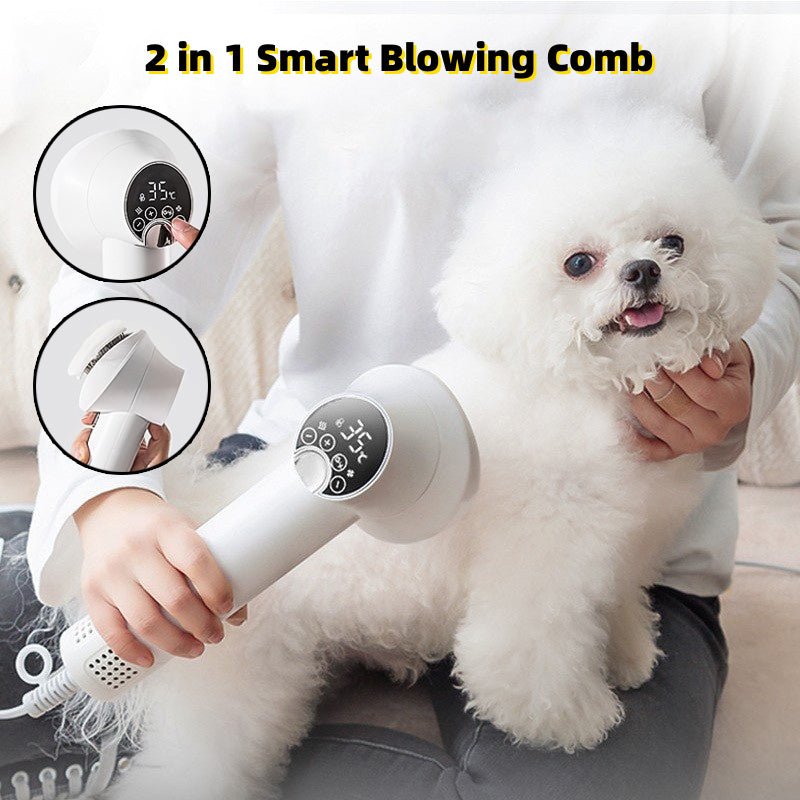 Smart Pet Hair Dryer - Silent Design Pet Drying and Grooming Tool for Daily Home Care